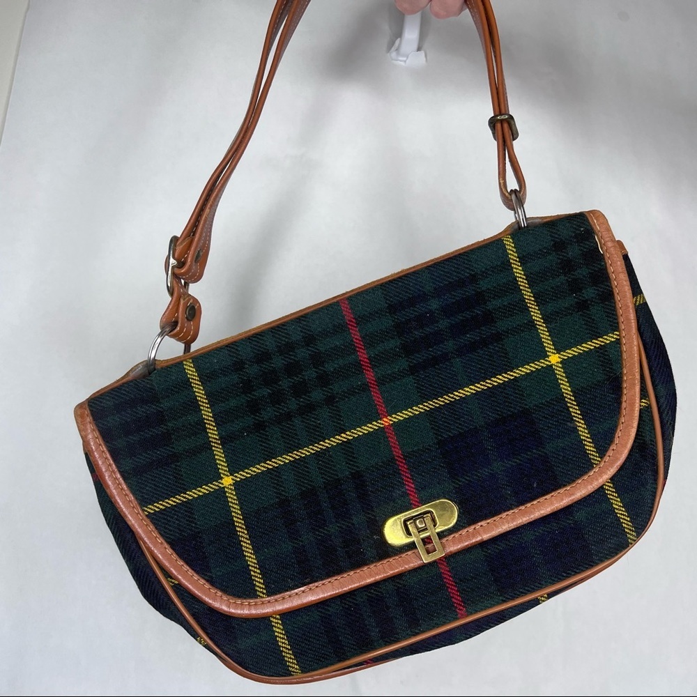 Vintage Molmax London Plaid Bagguette Bag